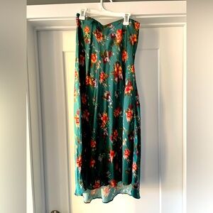 Floral midi skirt
